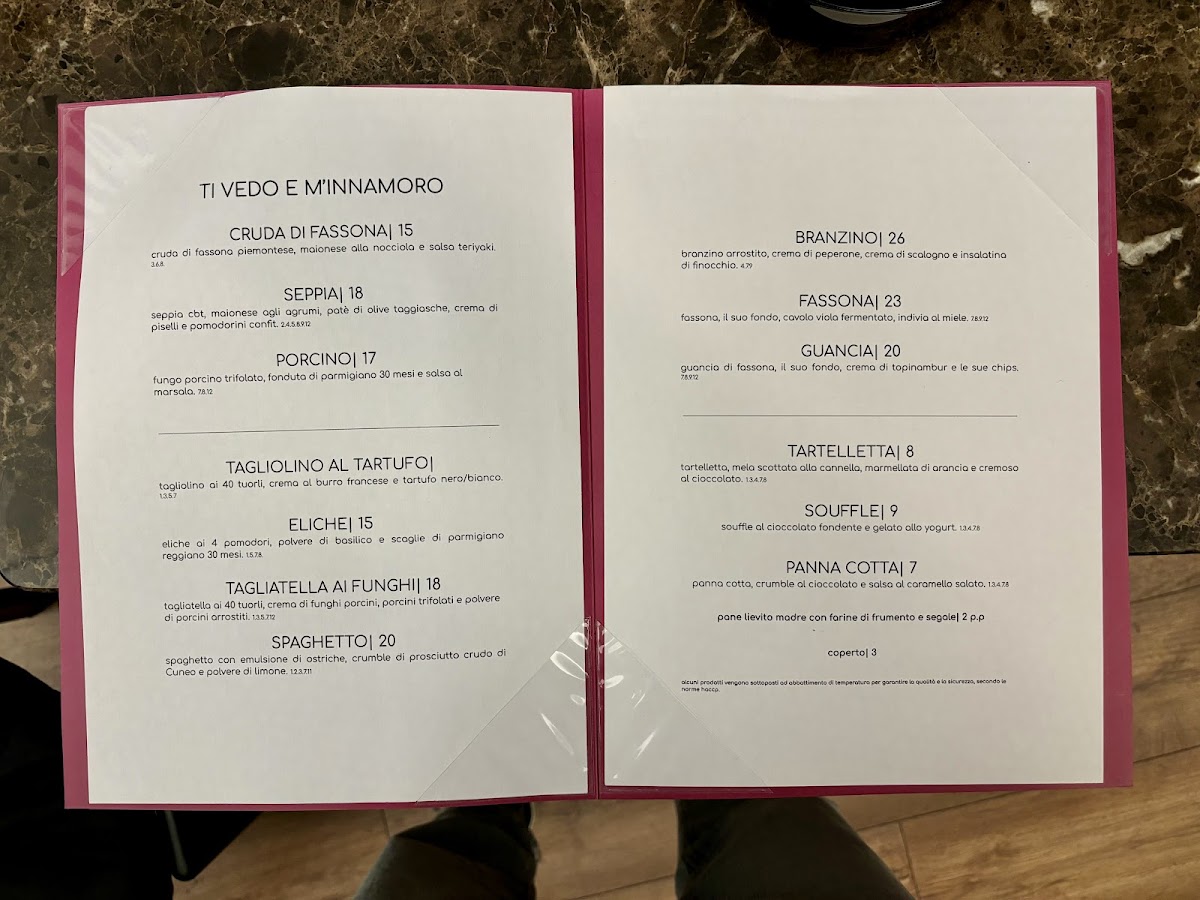 Menu Ristorante Luce-2