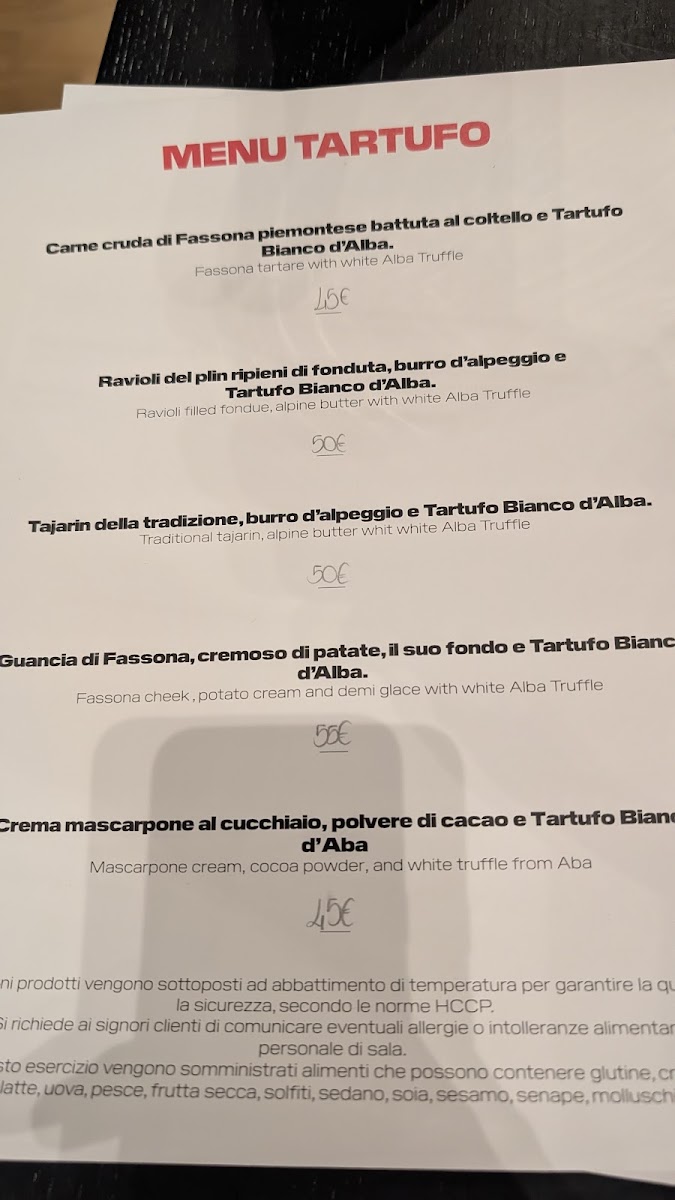 Menu Ristorante Luce-5
